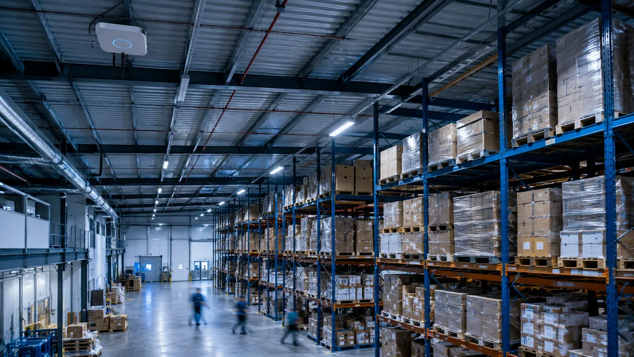 WiFi UniFi en una nave industrial y de logística