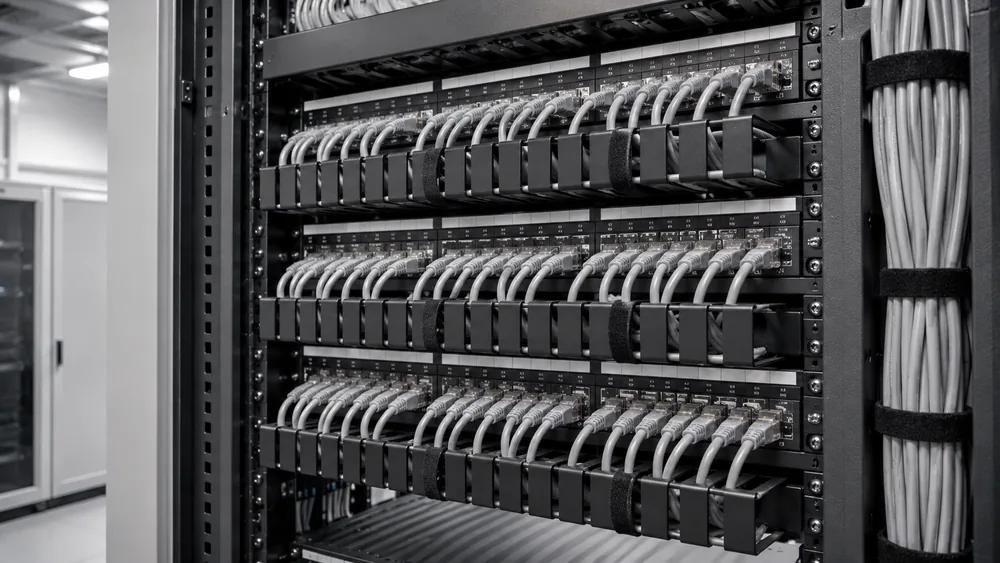 Panel de parcheo y cableado estructurado de red